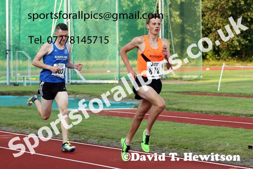 800 metres, 2021 North East Grand Prix 6, Monkton, Wednesday, August 4th. Photo: David T. Hewitson/Sports for All Pics